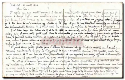 Bilhete postal antigo Schierstein rhein Evangelische Kirche — Verso