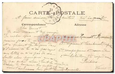 Vincennes — Entrée du Fort — Édition du Préltemps, Paris, n° 108 — Verso