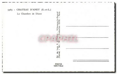 Pokój Diany — Zamek d'Anet (E-et-L) — E. Mignon — Rewers