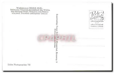 Pilgrimsplaats Maria Saal — Reliëfs van de Lepre en het vleugelgezicht in Virunum — Kunstverlag Franz Schiller, Klagenfurt — Achterkant