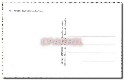 Nossa Senhora da África — Argel — Edição Jomone — Verso