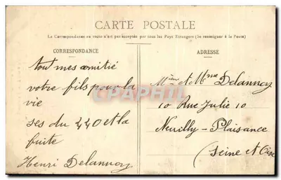Pittoreskie Vosgi — Przejście przez Skalę Karola — Foto Homéyer i Ehret, Epinal, nr 128 — Rewers