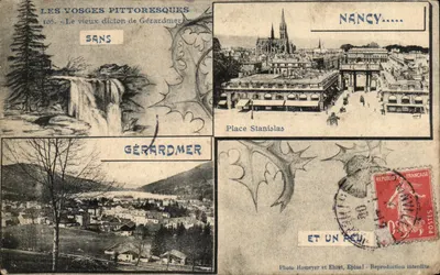Os Vosgues pitorescos — Gérardmer e Nancy — Foto Homeyer e Ehret, Epinal