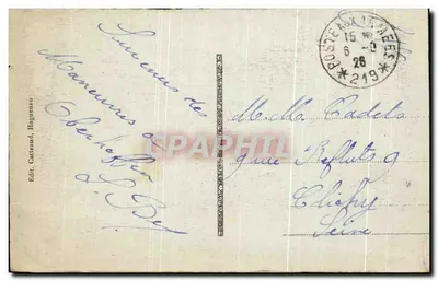 Kamp Oberhoffen — Budynek Szczurowców — Wydawca Cattaneaud, Haguenau — Rewers