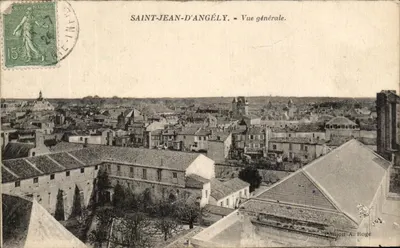 Saint-Jean-d'Angély - Vista geral. - Edição A. Rogé