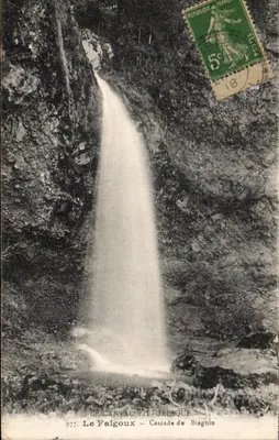 O Cantal pitoresco — Cachoeira do Biaguin — editor Le Falgoux, n° 977
