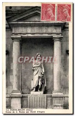 La Ferté-Milon (Aisne) — Estátua de J. Racine por David d'Angers — Foto Gocca