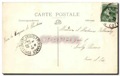 Dijon - O Parque do Bois (Avenida Central) — Bilhete postal antigo n°124 — editor não visível — Verso