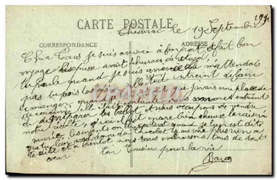 Cahors - Um canto de St-Georges, a Virgem — Fototipia Fanta — Verso