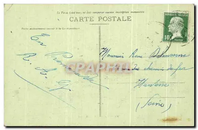 Pare van BIZY - Neptunus - Foto Ed. Laverge, Vernun — Achterkant