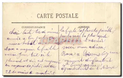 Soissons — Vista panorâmica para a Caserne de Flandre — LL — Verso
