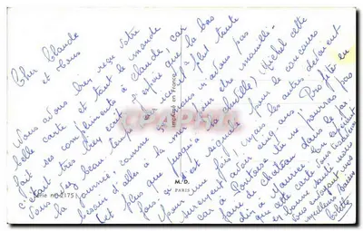 Skok do wody — Uważaj na dołu! — Gildas, seria n°2175, M.D. Paryż — Rewers