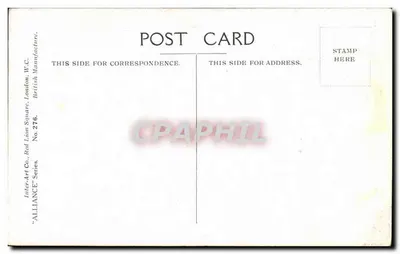 Criança e soldado — Compreensão sem linguagem — Fred Spurgin — Inter-Art Co. 'ALLIANCE' Série No. 276 — Verso