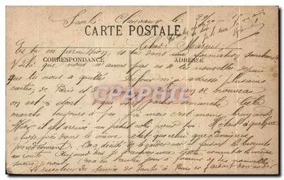 Scorbe-Clairvaux (Vienne) — Velha Igreja — Carta postal — Verso