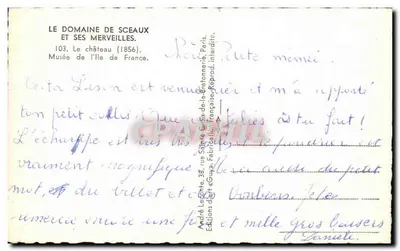 Castelo de Sceaux — Domínio de Sceaux e suas maravilhas — Guy — Verso