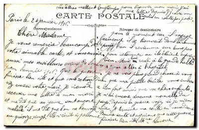 Parijs — Panoramische uitzicht op de Boulevards — Uitgever L. F. C. n° 920 — Achterkant