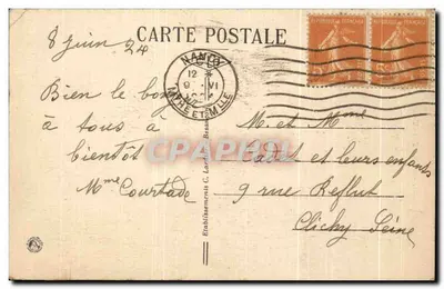 NANCY — Wieża Komendarii — Wydawca C. Laroche, nr 14 — Rewers
