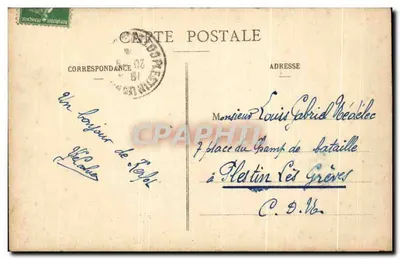 Lézardrieux (C.-du-N.) — Ponte suspensa sobre o Trieux — Coleção Le Gouez, em Kerity (C.-du-N.) — Verso
