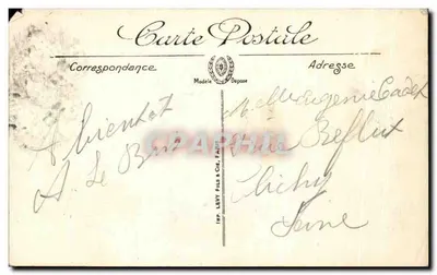 Calais — A Porta de Guise — LL. — Editor LL, n° 10 — Verso