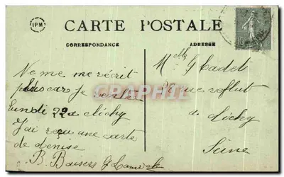 Entorno de Rozoy-en-Brie — A Lagoa do Castelo da Grange onde o General Lafayette habitava em 1802 — IPM — Verso