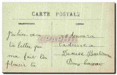 Castelo da Grange ; o Ponte-Levis — Environs de Rozoy-en-Brie (S.-et-M.) — Editor Vanneroit, n° 646 — Verso