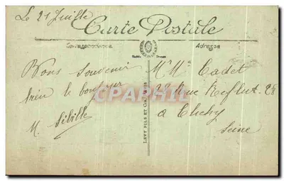 Dieppe — La diga all'ora della marea — LL. n° 232 — Verso