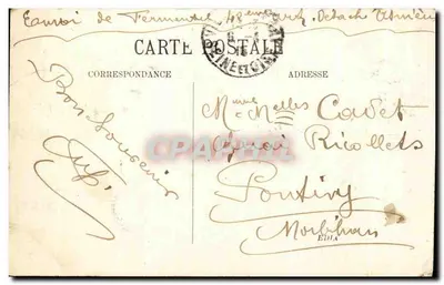 Pałac w Versajnie — Widok z dziedzińca honorowego — Wydawca: Société des Cartes Postales de France, nr 4 — Rewers