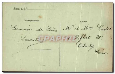 Vaso representando o retorno de Bonaparte da Itália — Manufacture de SÈVRES — n° 32404 — Verso