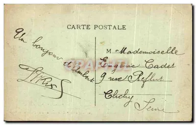 Ambert — Invoeging van het ondergrondse van de Veuve, genaamd door de legende « Grot van de Fées » — Papeterie L. Bouy Ambert — Achterkant