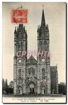 सेंट-हिलेयर-डू-हार्कूएत (मैन्श) — चर्च की बाहरी दीवार — एनडी। फोटो।