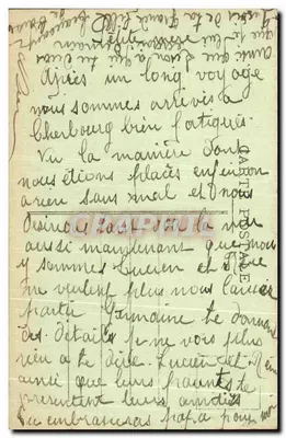 Cherbourg - Caldeirão de Calligny e Porto de Comércio — No fundo, Montanha e Forte do Roule — A Normandia Pitoresca, n°3445 — Verso