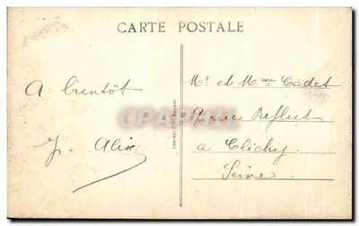 Rennes - Quai Duguy-Trouin e a Vilaine — editor Laurent, n° 4464 — Verso