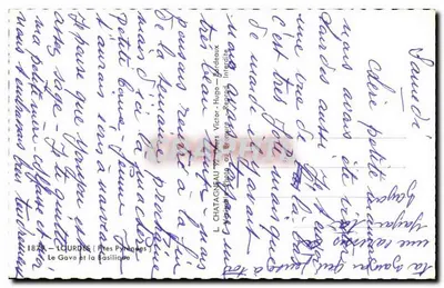 Lourdes (Pyrénées) — Bazylika i Gave — Wydawca Elcé — Rewers
