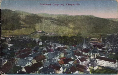Schirmeck (Vogesen) – Bitwy 1914 – wydawca W. Springer, Säule