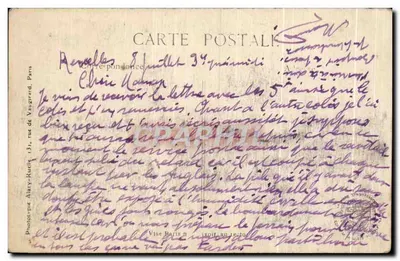 Ruinas del pueblo de HURLUS (Marne) — fotografía militar — editor L.C.H. París, n° 494 — Reverso