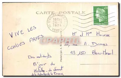 Saint-Gilles-sur-Vie (Vendée) — La Plage — A. B. — Reverso