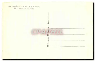Koło i Absydę Parafii w Pont-de-Roide — Doubs — Helio-grawura M. Lescluyer, Lyon — Rewers