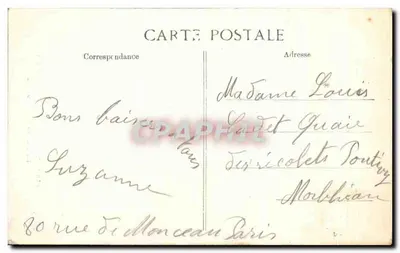 Paris - Buttes-Chaumont — The Lake and the Belvedere — Publisher E.D. no. 4192 — Back