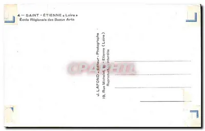 Zamek La Bâtie — Saint-Étienne — J. Lafond — Rewers