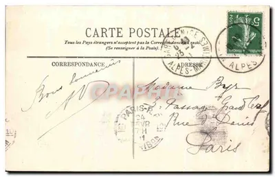 Nizza — Vista del Porto vista dal Castello — Editore EL — Verso