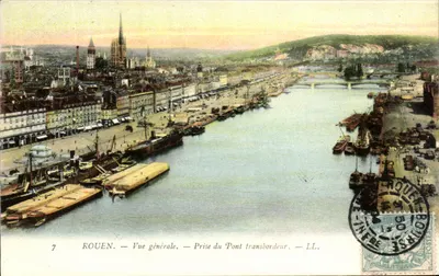 Rouen — Vista geral — Tomada do Ponte transbordadora — LL.