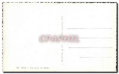 Nice — Widok z Bellet — L. Gilletta et Cie, Nice — Rewers
