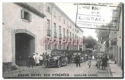 Grand Hôtel des Pyrénées — Quillan (Aude) — E. Rondière, Impressor-Editor
