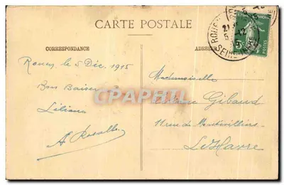 Rouen - Quais - Widok z Transbordeur — C.F. - 301 — Rewers