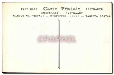 Zamek Malmaison (Seine-et-Oise) — Ekran z sypialni cesarzyny Joséphine — ND Phot — Rewers