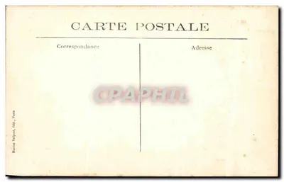 Salão de Música da Imperatriz Joséphine — Castelo de La Malmaison — editor Marino Volpini, Paris — Verso