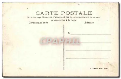 O Castelo de La Malmaison e a Capela (RUEUIL) — n°30 — editor A. Ossart — Verso