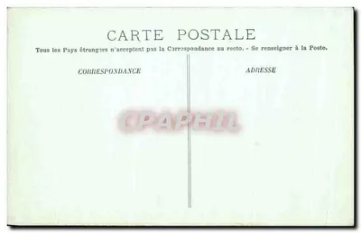 Compiègne — O Castelo — A Fachada sobre o Parque — LL. — N° 99 — Verso