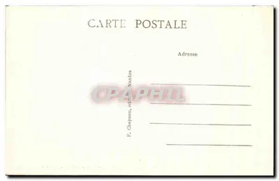 Pornic (Loire-Inf.) — Megality na Motte — Pokryta aleja, Dolmen na południowy wschód — F. Chapeau, wydawca Nantes — Rewers