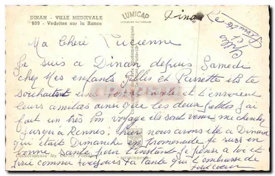 Dinan - Vedettes op de Rance — IRIS — Achterkant